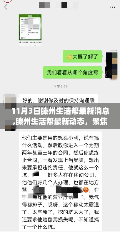 11月3日滕州生活帮最新动态,城市脉搏的聚焦